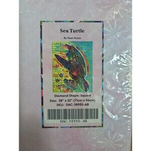 Diamond Art Club ~ Sea Turtle ~ Dean Russo ~ Discontinued DAC Kit